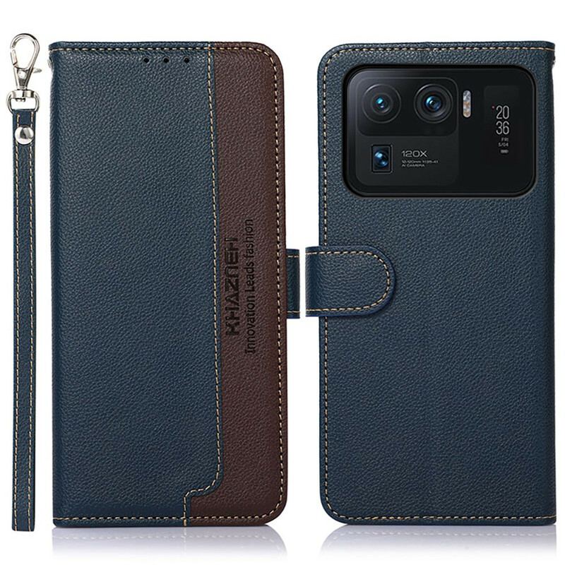 Capa Flip Para Xiaomi Mi 11 Ultra Estilo Lichia Rfid Khazneh