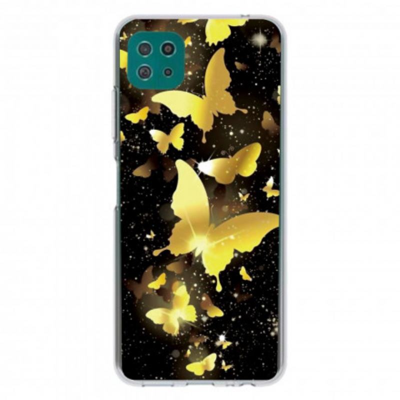 Capa De Celular Para Samsung Galaxy A22 5G Borboletas Borboletas