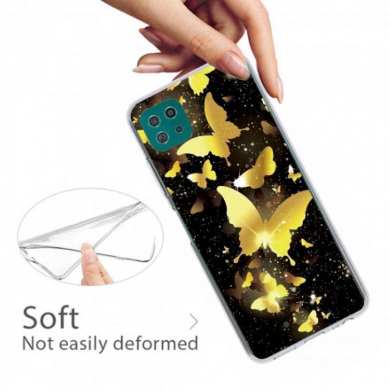 Capa De Celular Para Samsung Galaxy A22 5G Borboletas Borboletas