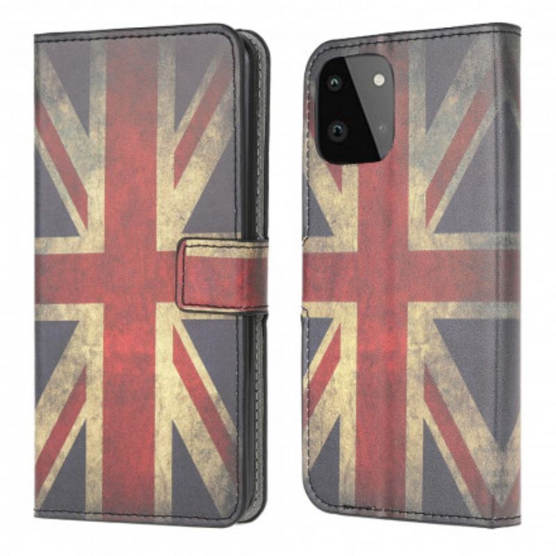 Capa Flip Para Samsung Galaxy A22 5G Bandeira Da Inglaterra