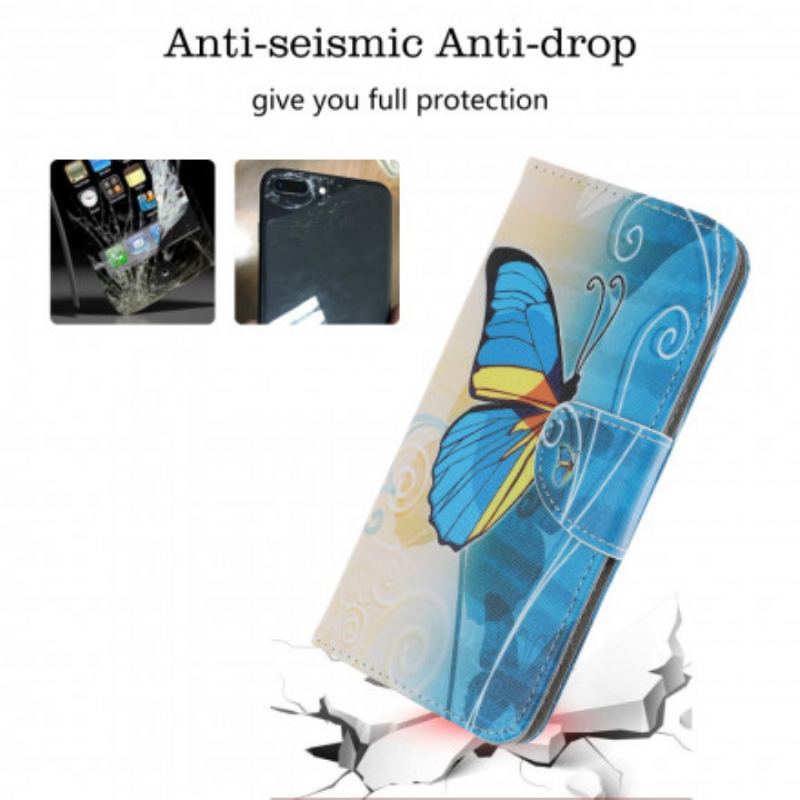 Capa Flip Para Samsung Galaxy A22 5G Borboletas Soberanas