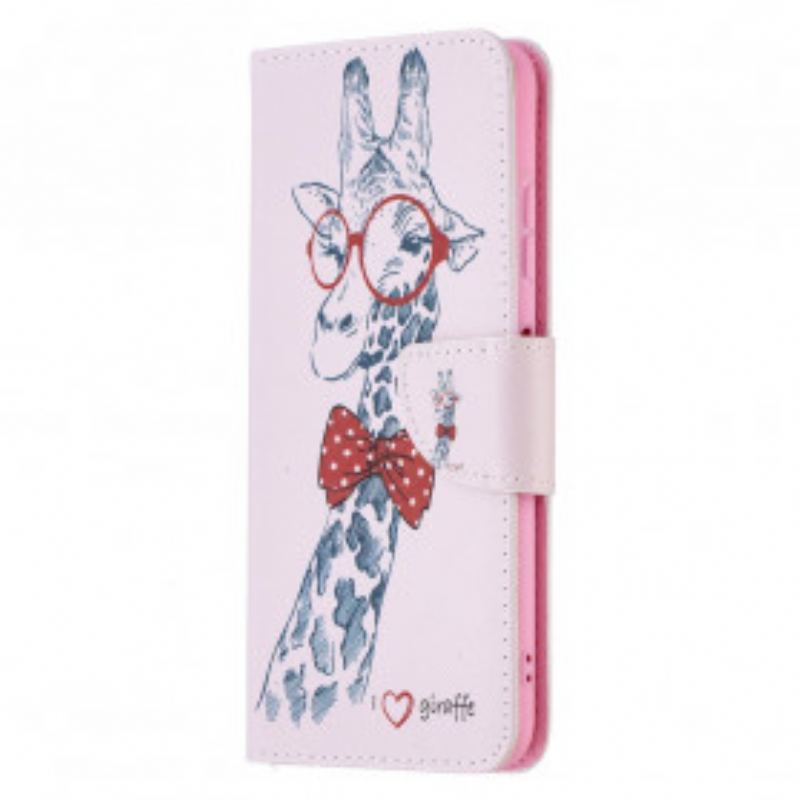 Capa Flip Para Samsung Galaxy A22 5G Girafa Inteligente