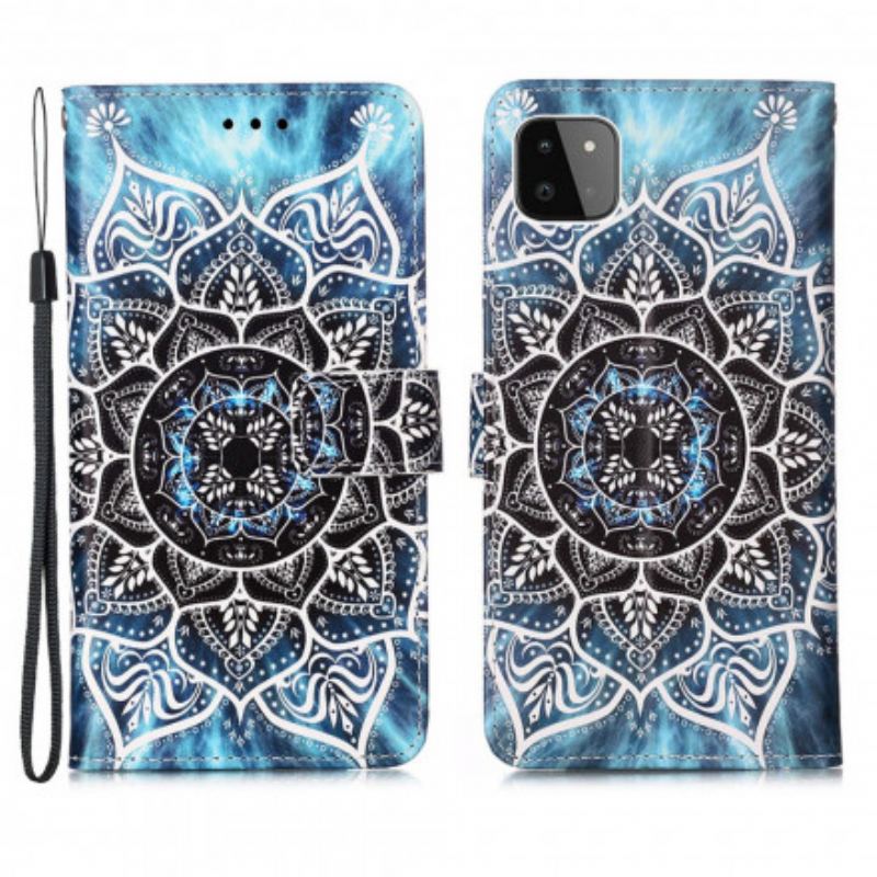 Capa Flip Para Samsung Galaxy A22 5G Mandala No Céu