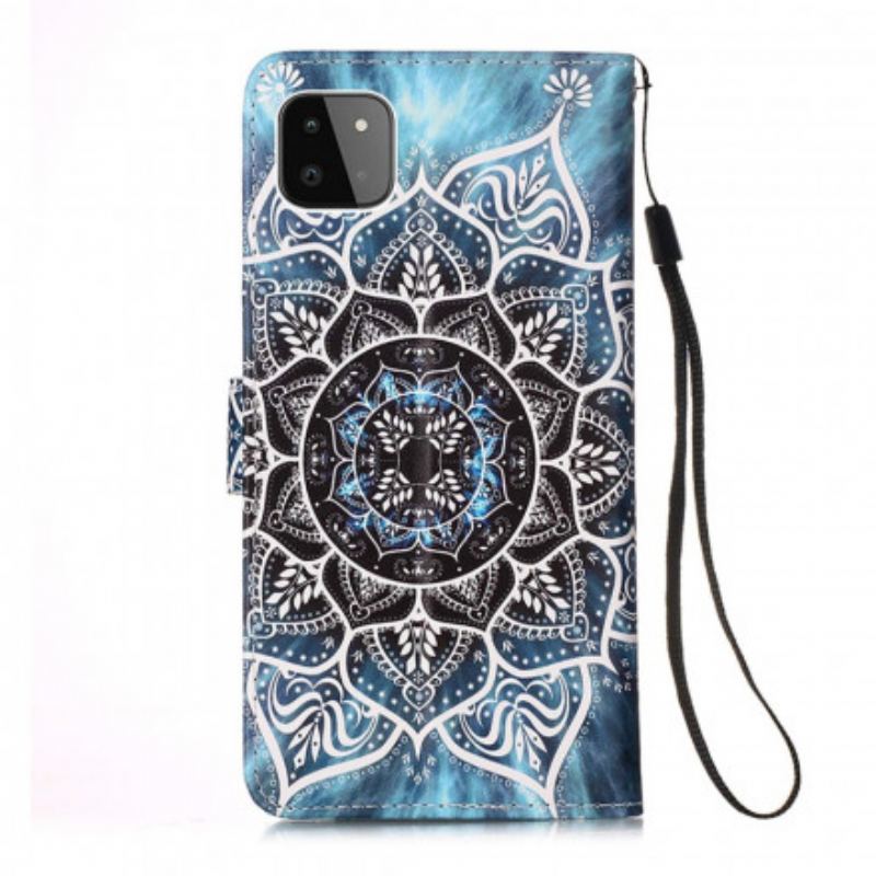 Capa Flip Para Samsung Galaxy A22 5G Mandala No Céu