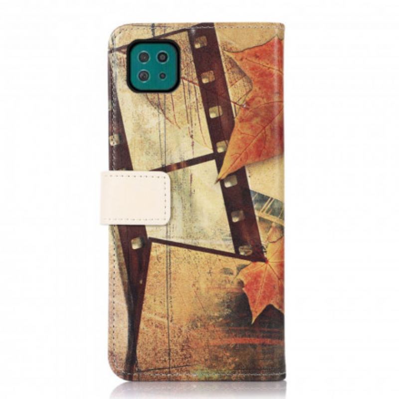 Capa Folio Para Samsung Galaxy A22 5G Torre Eiffel