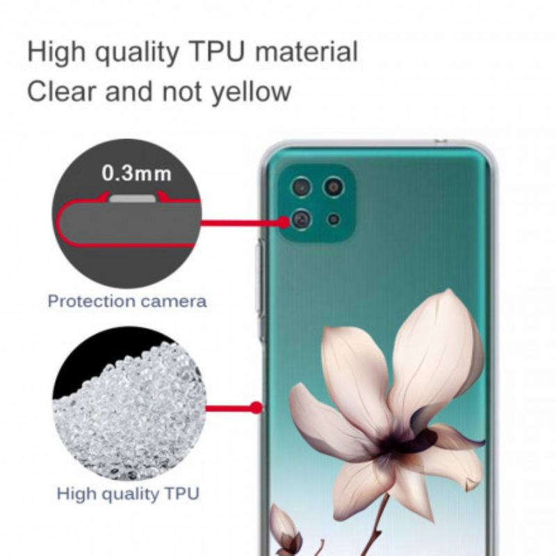Capa Para Samsung Galaxy A22 5G Floral Premium