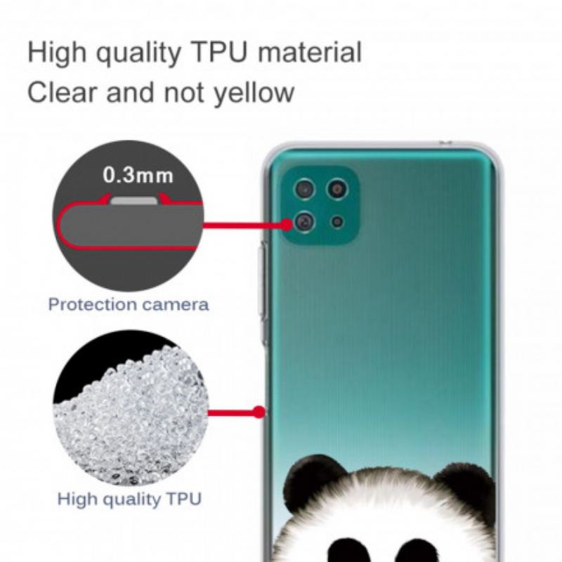 Capa Para Samsung Galaxy A22 5G Panda Sem Costura