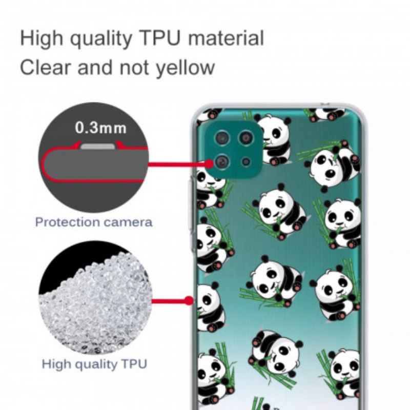 Capa Para Samsung Galaxy A22 5G Pequenos Pandas