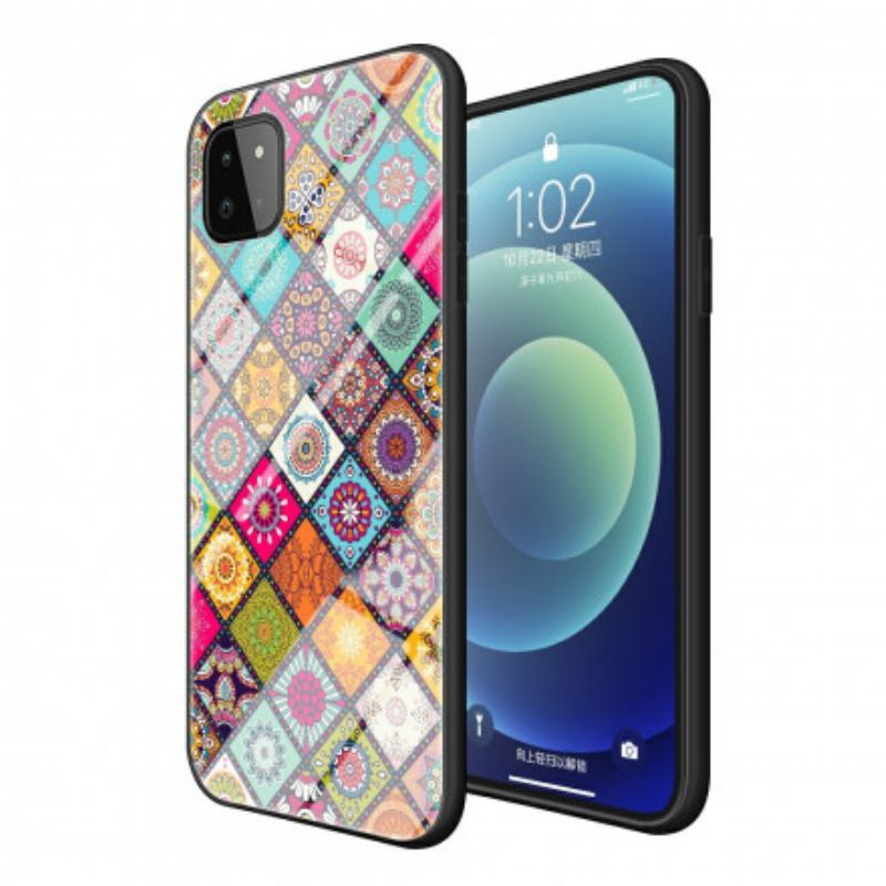 Capa Para Samsung Galaxy A22 5G Suporte Magnético Patchwork