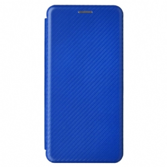 Capa De Celular Para Xiaomi 13 Flip Fibra De Carbono Colorida