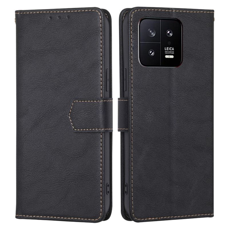Capa De Couro Para Xiaomi 13 Rfid Clássico