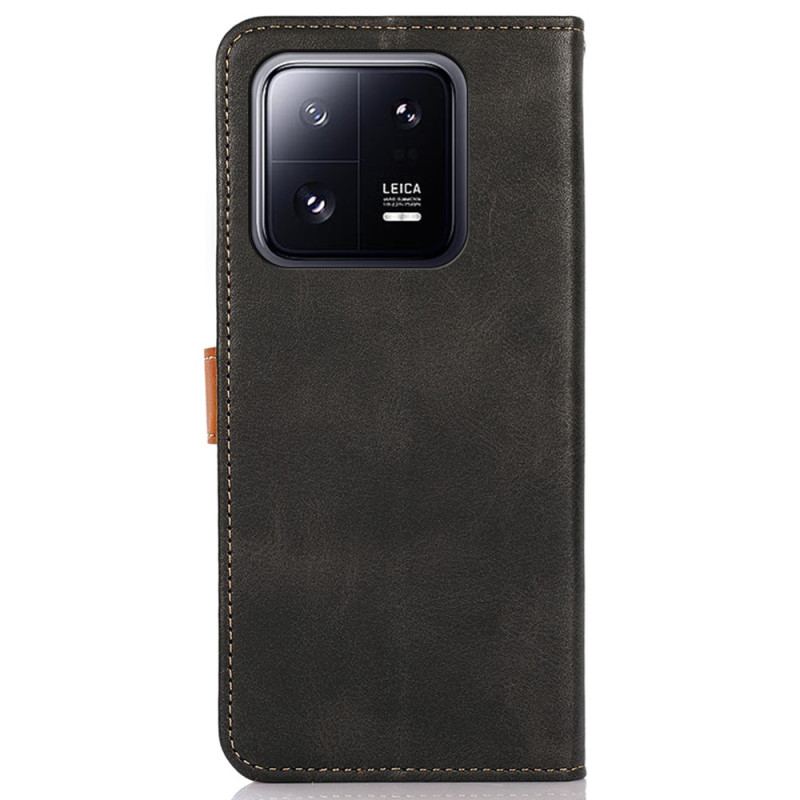 Capa Em Pele Para Xiaomi 13 Com Alça Khazneh