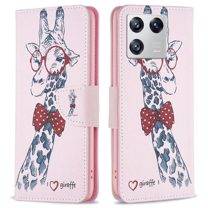 Capa Flip Para Xiaomi 13 Girafa Inteligente