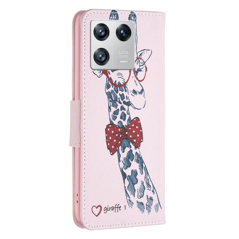 Capa Flip Para Xiaomi 13 Girafa Inteligente