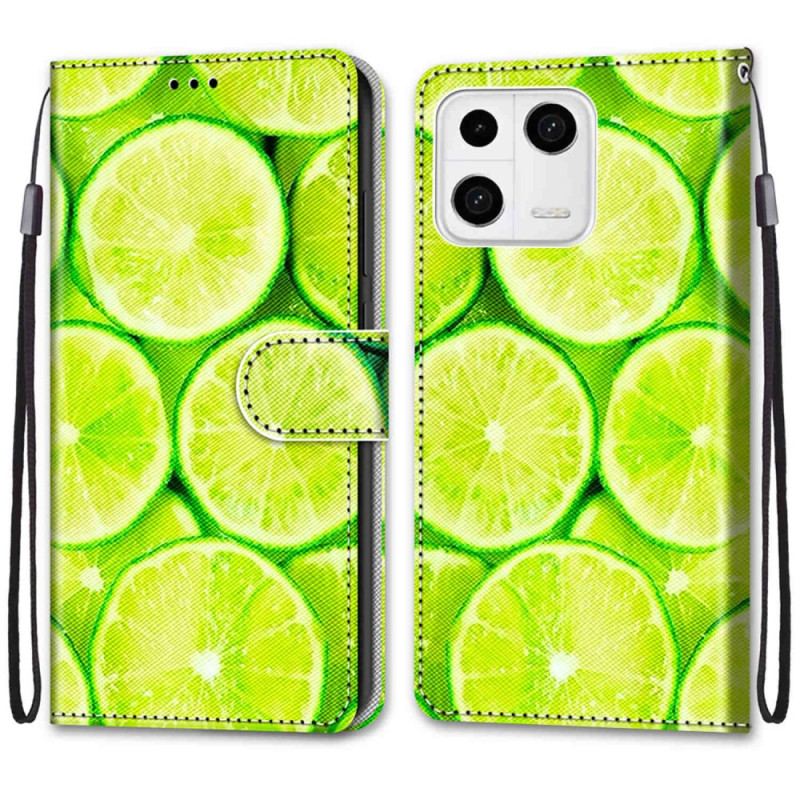 Capa Folio Para Xiaomi 13 Limão