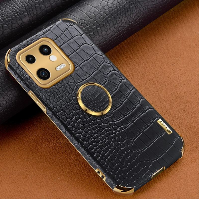 Capa Para Xiaomi 13 Efeito Crocodilo Com Anel
