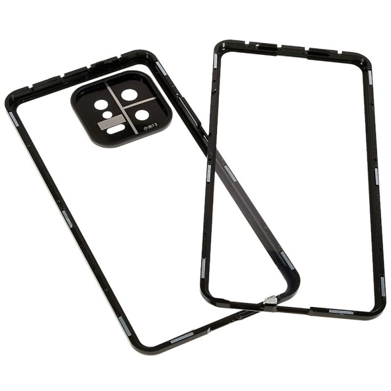 Capa Para Xiaomi 13 Vidro Temperado Frontal E Traseiro E Metal