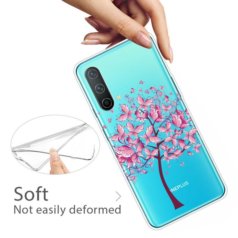 Capa De Celular Para OnePlus Nord CE 5G Árvore Borboleta Transparente