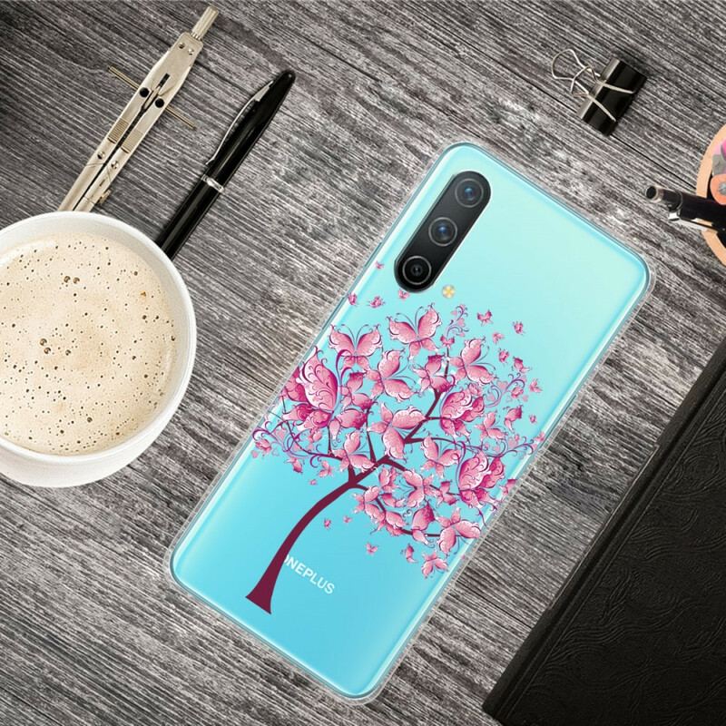 Capa De Celular Para OnePlus Nord CE 5G Árvore Borboleta Transparente