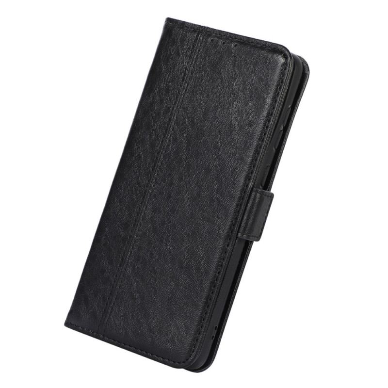 Capa De Couro Para OnePlus Nord CE 5G Costura Sutil