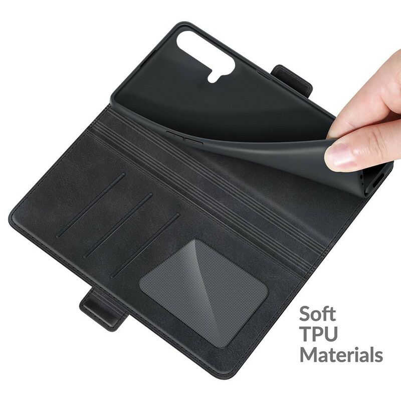 Capa Flip Para OnePlus Nord CE 5G De Couro Aba Dupla Clássica