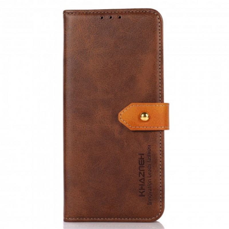 Capa Flip Para OnePlus Nord CE 5G Fecho Dourado Bicolor Khazneh
