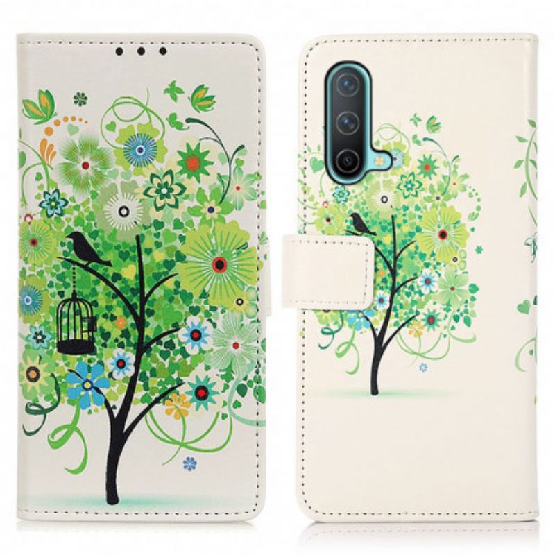 Capa Folio Para OnePlus Nord CE 5G Árvore Florida
