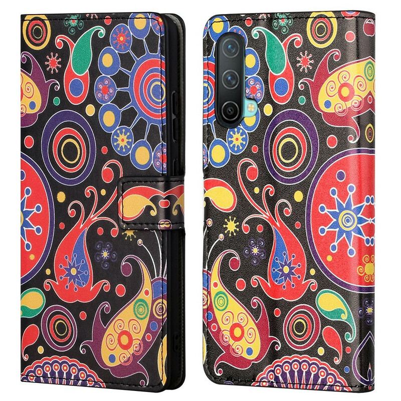 Capa Folio Para OnePlus Nord CE 5G Design Da Galáxia