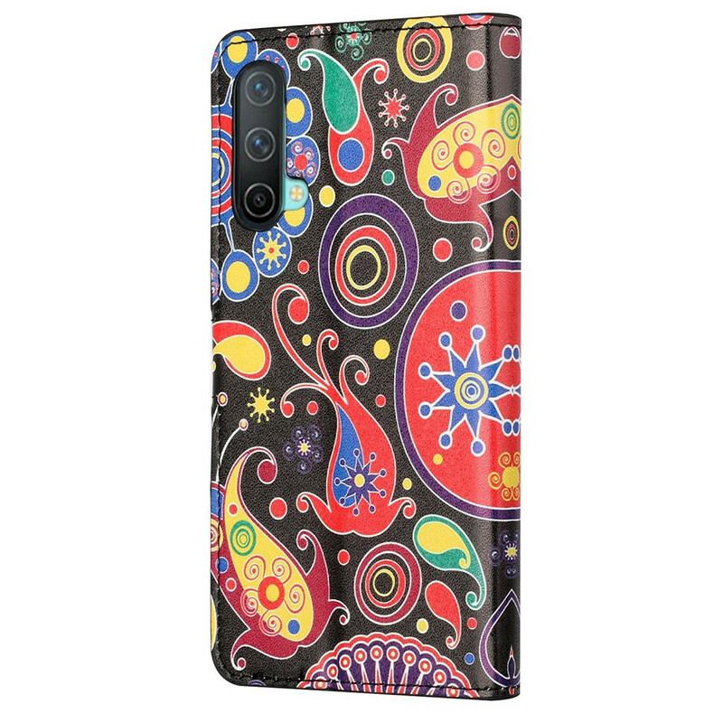 Capa Folio Para OnePlus Nord CE 5G Design Da Galáxia