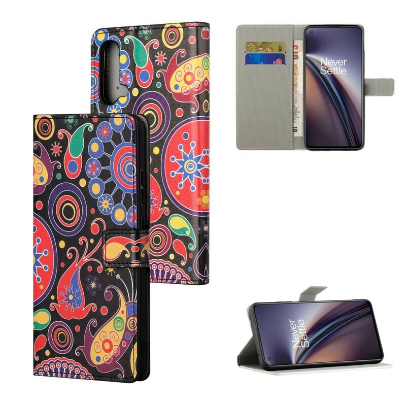 Capa Folio Para OnePlus Nord CE 5G Design Da Galáxia