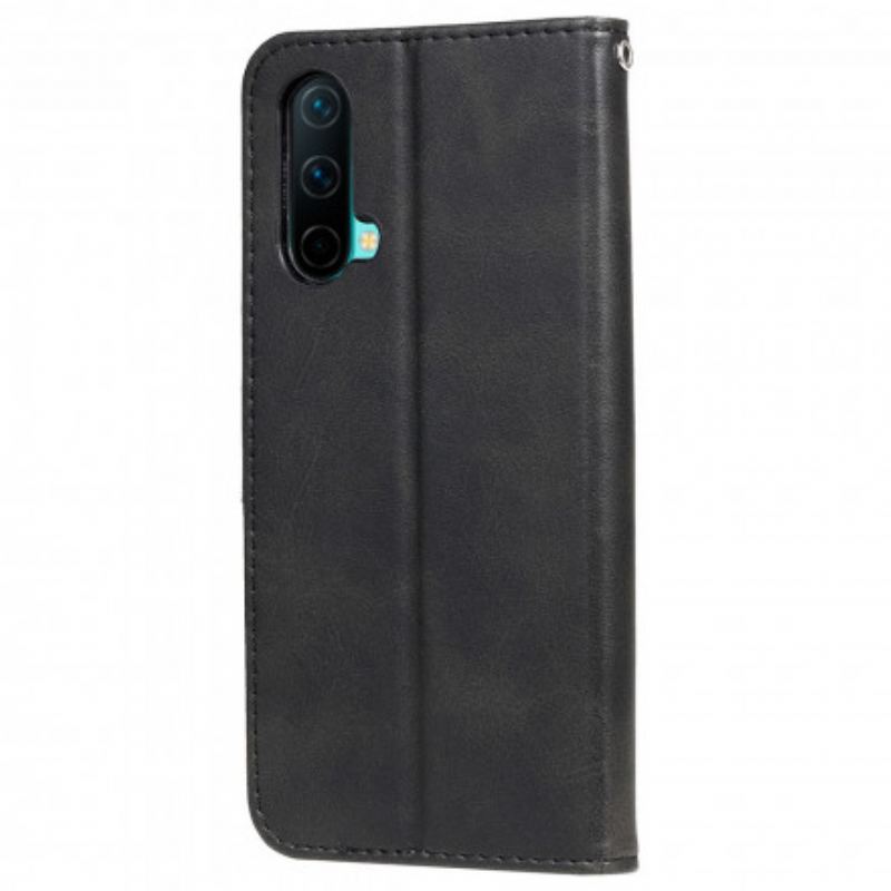 Capa Folio Para OnePlus Nord CE 5G Porta-moedas Vintage