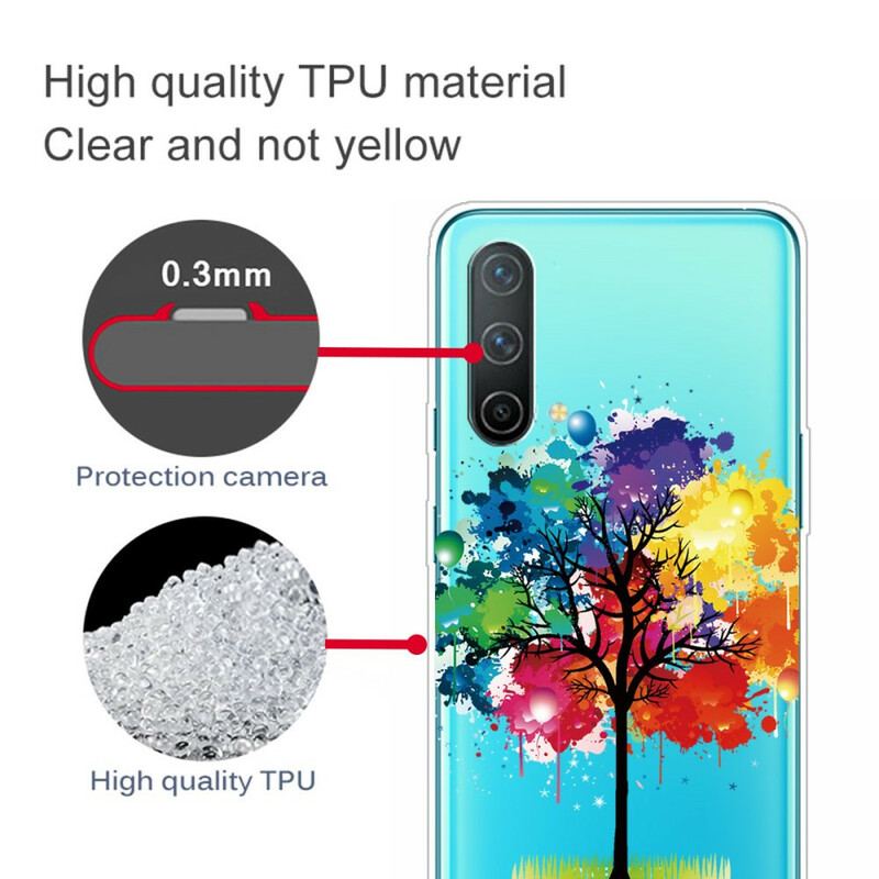 Capa Para OnePlus Nord CE 5G Árvore Aquarela Perfeita