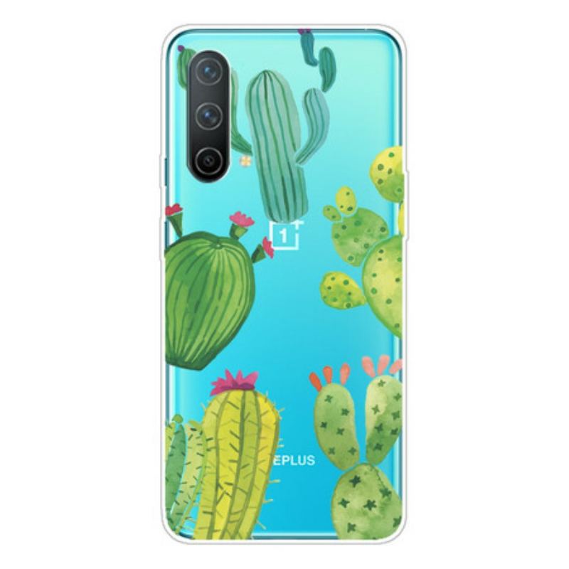 Capa Para OnePlus Nord CE 5G Cactos Aquarela