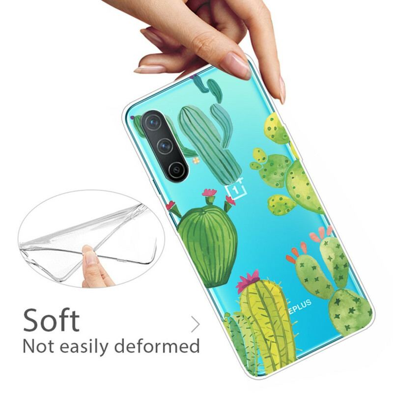 Capa Para OnePlus Nord CE 5G Cactos Aquarela
