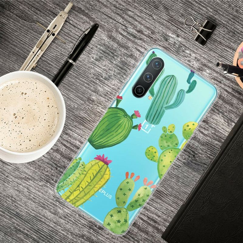 Capa Para OnePlus Nord CE 5G Cactos Aquarela