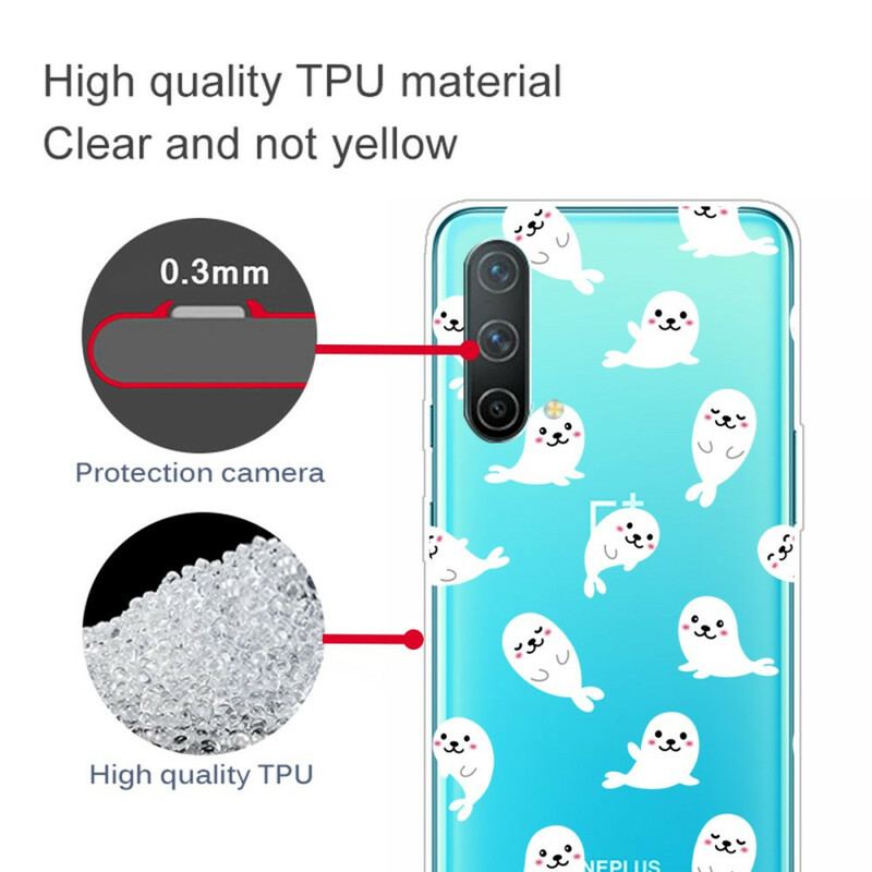 Capa Para OnePlus Nord CE 5G Diversão Perfeita Com Leões-marinhos