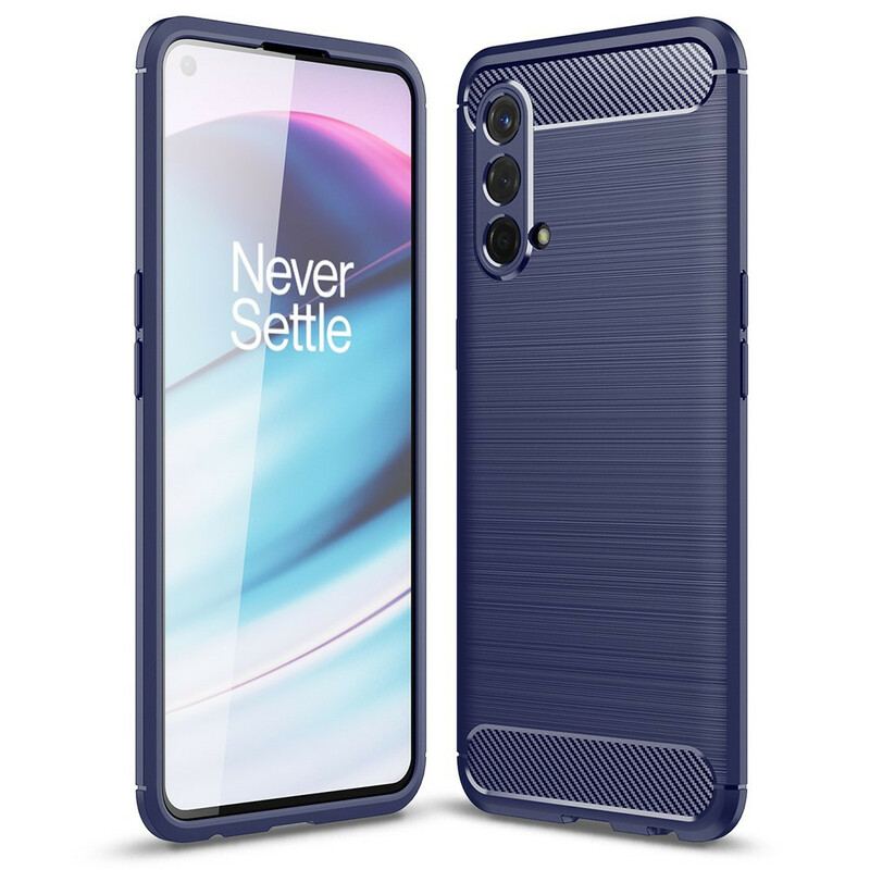 Capa Para OnePlus Nord CE 5G Fibra De Carbono Escovada