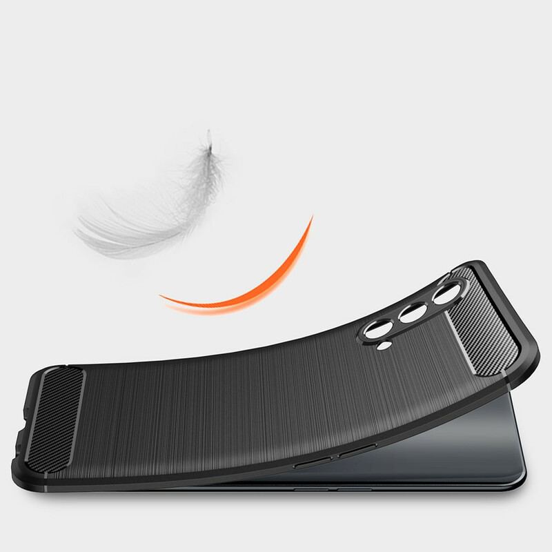 Capa Para OnePlus Nord CE 5G Fibra De Carbono Escovada