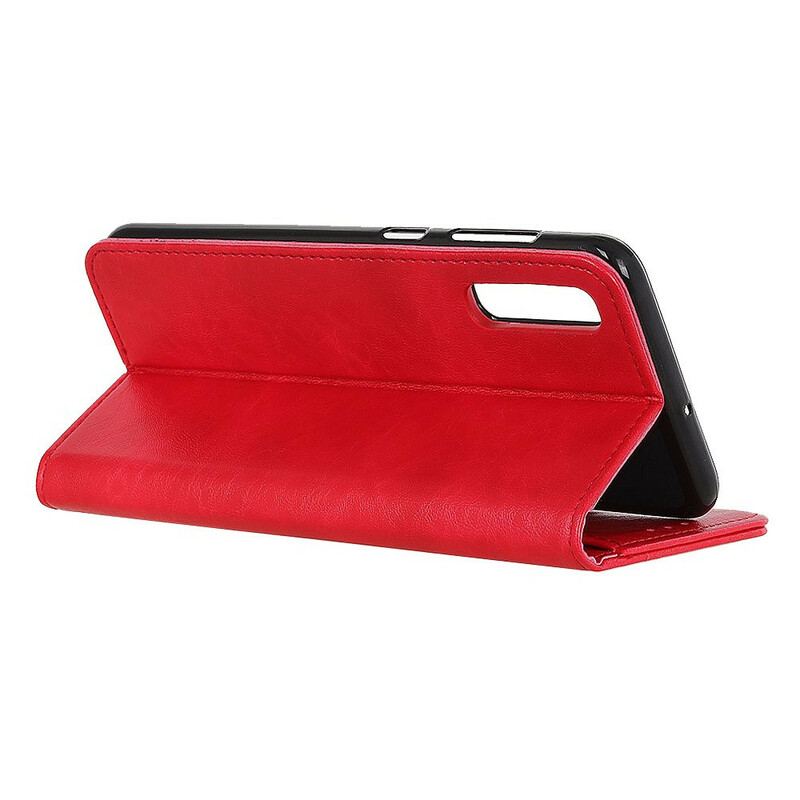 Capa De Celular Para Sony Xperia 5 II Flip Couro Dividido Texturizado
