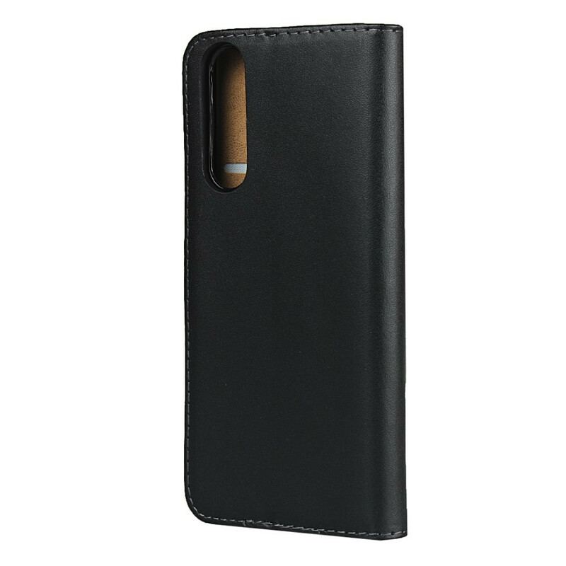 Capa De Couro Para Sony Xperia 5 II Convite De Couro Genuíno