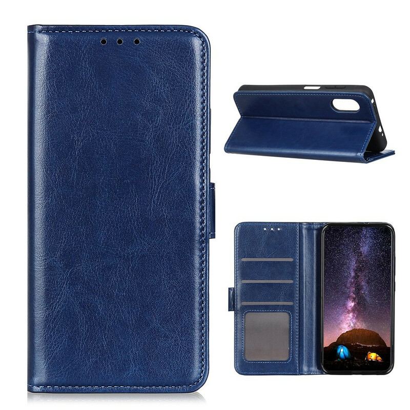 Capa De Couro Para Sony Xperia 5 II Refinamento De Couro Sintético