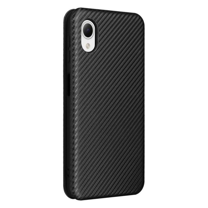 Capa De Celular Para Samsung Galaxy A23 5G Flip Fibra De Carbono Colorida