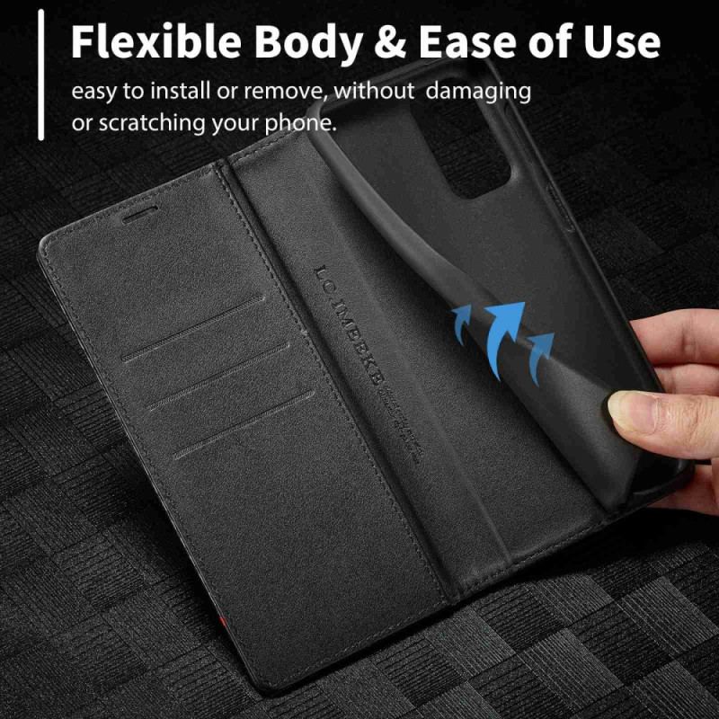 Capa De Celular Para Samsung Galaxy A23 5G Flip Fibra De Carbono Lc.imeeke