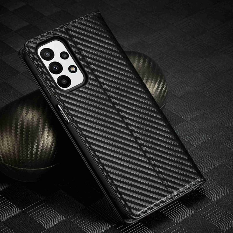 Capa De Celular Para Samsung Galaxy A23 5G Flip Fibra De Carbono Lc.imeeke