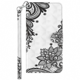 Capa De Couro Para Samsung Galaxy A23 5G De Cordão Renda Strappy