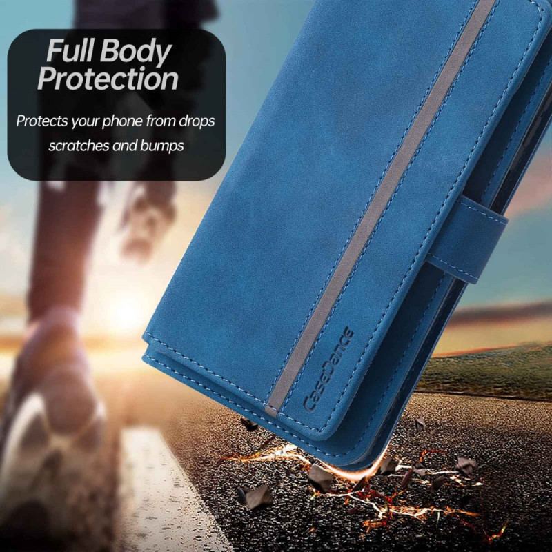 Capa Em Pele Para Samsung Galaxy A23 5G Titular De Cartão Casedance De Couro Sintético 9