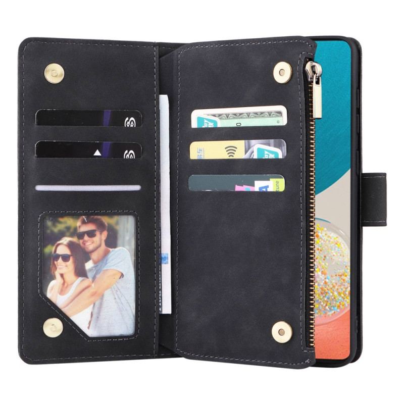 Capa Flip Para Samsung Galaxy A23 5G Bolsa Com Cordão