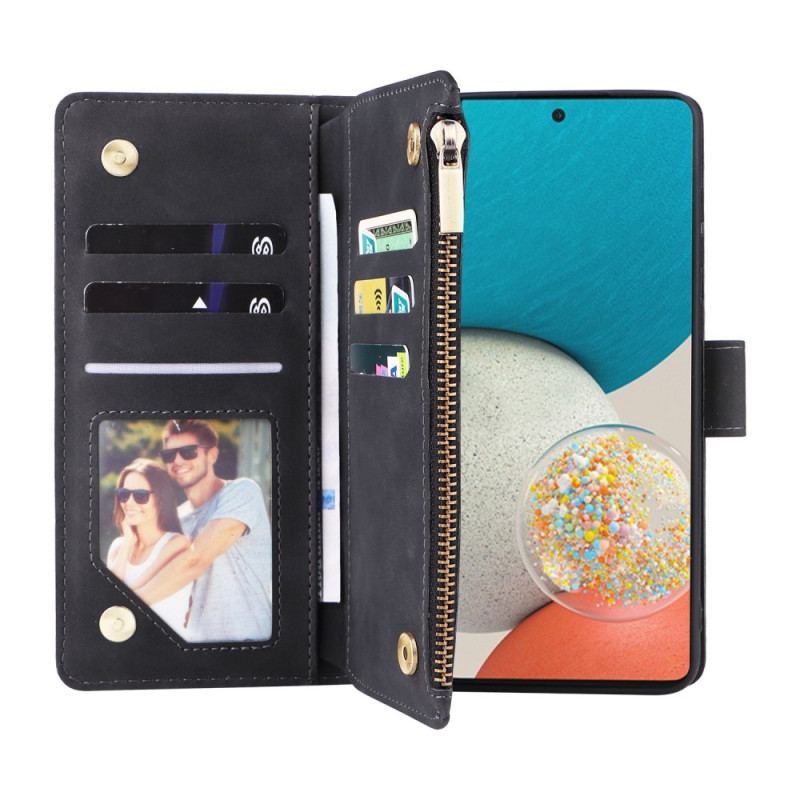 Capa Flip Para Samsung Galaxy A23 5G Bolsa Com Cordão