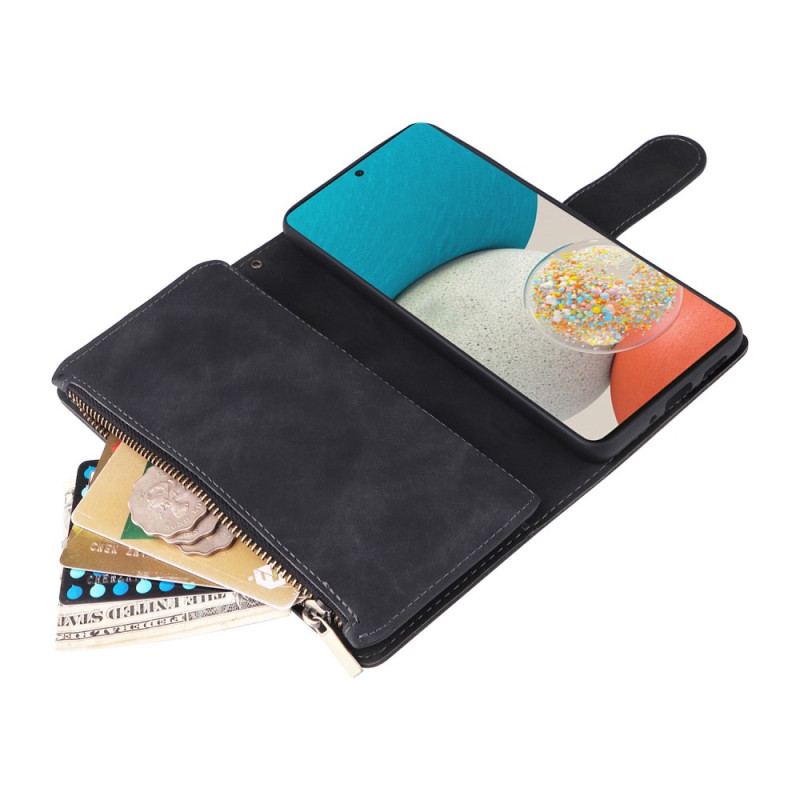Capa Flip Para Samsung Galaxy A23 5G Bolsa Com Cordão