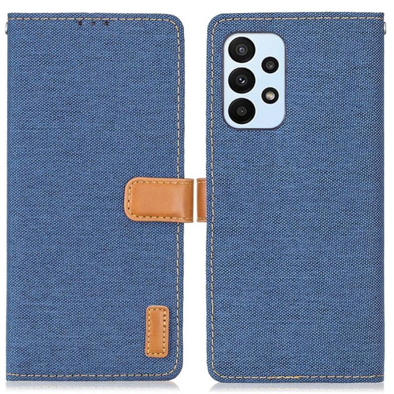 Capa Flip Para Samsung Galaxy A23 5G Jeans